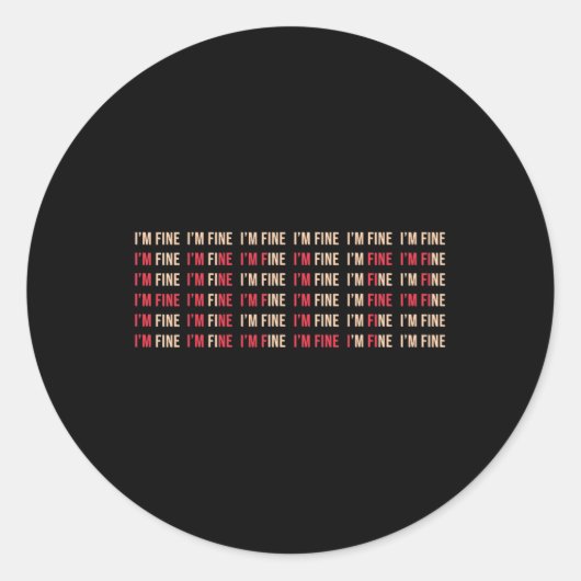 うつ素晴らし病救済心認識度 ラウンドシール (正面)