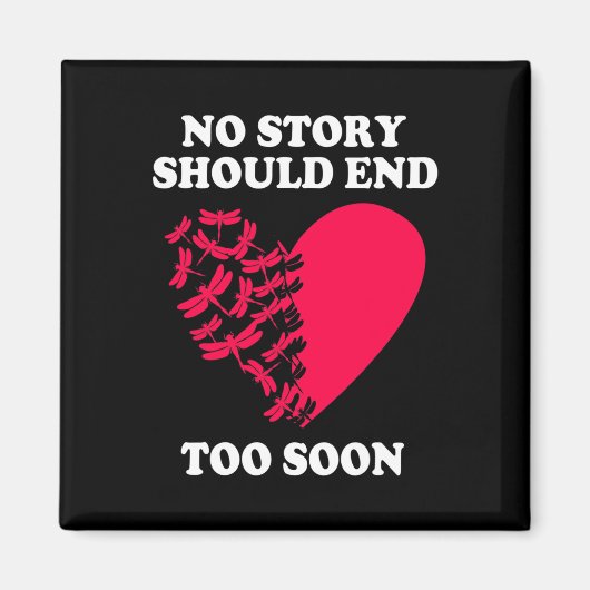 うつ自殺認識度No Story Should End T マグネット (正面)