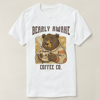 "うとうと" 眠そうなくま Tシャツ