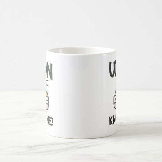 うどんが私を知っている コーヒーマグカップ (中央)