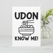 うどんが私を知っている サンキューカード (スタンド正面)