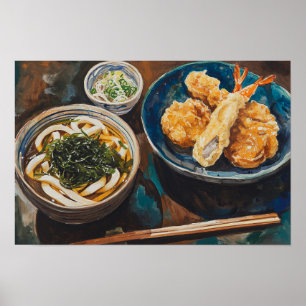 うどんとエビ ポスター