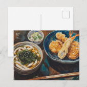 うどんとエビ ポストカード (正面/裏面)