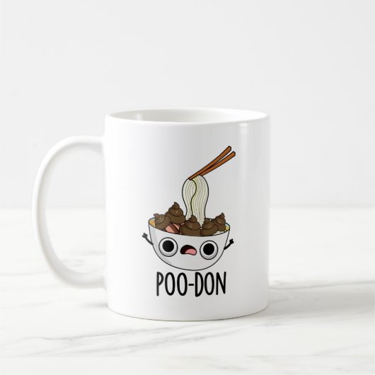 うどんのうんちパンデザイン コーヒーマグカップ (左)