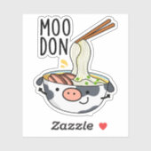 うどん牛ギャグ うどんダジャレ シール (シート)