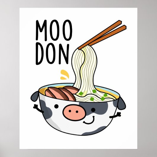 うどん牛ギャグ うどんダジャレ ポスター (正面)