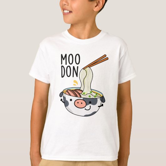 うどん牛ギャグ うどんダジャレ Tシャツ (正面)