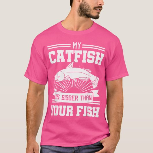 うどん釣り餌棒魚釣り Tシャツ (正面)