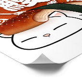 うなぎ寿司猫 ポスター (角)