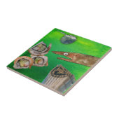 うなぎ・寿司陶芸瓦 タイル (側面)