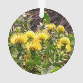 うなずきピンクシオンイエローバード#1オーナメント オーナメント (裏面)