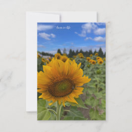 うなずくヒマワリ ノートカード