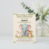 うなりを上げる動物園の誕生日ポストカード ポストカード (スタンド正面)