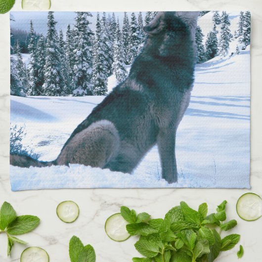 うなり声 キッチンタオル (折り畳み)