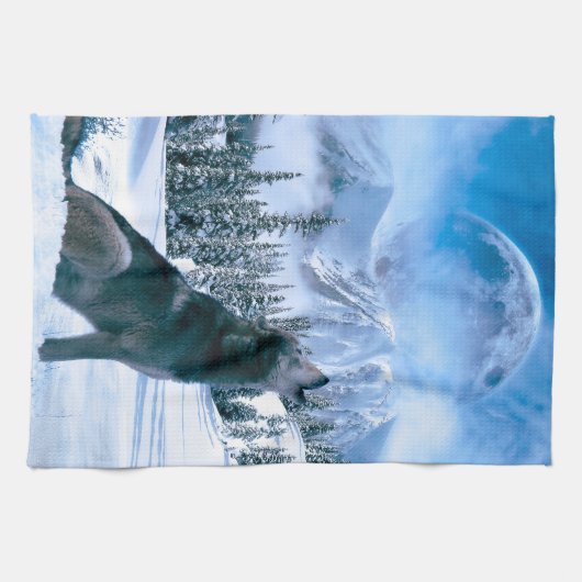 うなり声 キッチンタオル (横)