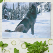 うなり声 キッチンタオル (折り畳み)