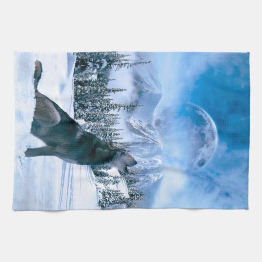 うなり声 キッチンタオル (横)