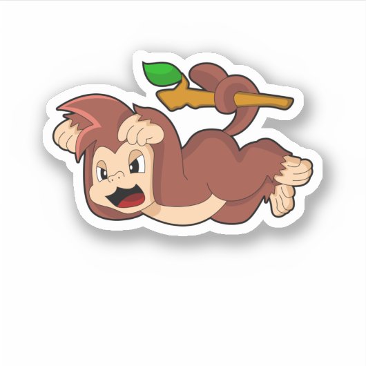 うなり猿 シール (正面)