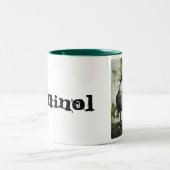 うなる幽霊のマグ ツートーンマグカップ (中央)