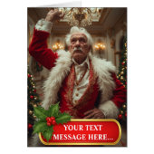 うぬぼれた古い女王:おもしろいゲイクリスマスカード (正面)