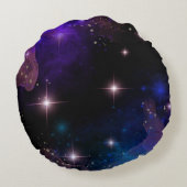 うぬぼれた水の色の天空のシーン ラウンドクッション (裏面)