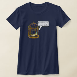 うぬぼれた鳥のパーソナライズされた話 Tシャツ