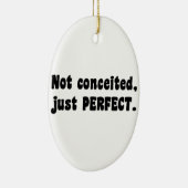 うぬぼれていないだけで完璧 セラミックオーナメント (右)