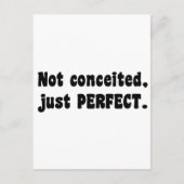 うぬぼれていないだけで完璧 ポストカード (正面)