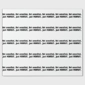 うぬぼれていないだけで完璧 ラッピングペーパー (フラット)