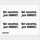 うぬぼれていないだけで完璧 長方形シール (シート)