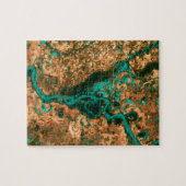 うねるミシシッピー衛星イメージ ジグソーパズル (横)