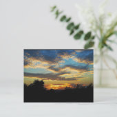うねる夕暮れの空 ポストカード (スタンド正面)