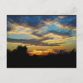 うねる夕暮れの空 ポストカード (正面)