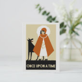 うぶな人アールデコリトルレッドライディングフード ポストカード (スタンド正面)