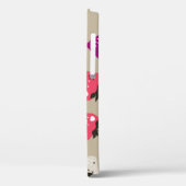 うぶな人イチゴ：ベージュ背景シームレス。 Case-Mate iPhoneケース (裏面 / 左)