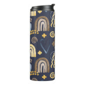 うぶな人オーガニックパターンを虹とハートで描く タンブラー (回転左)