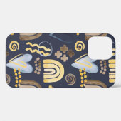 うぶな人オーガニックパターンを虹とハートで描く Case-Mate iPhoneケース (裏面 (横))