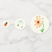 うぶな人ガーデンパーティーセットカラフルバグと花 コンフェッティ (正面)