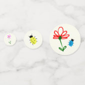 うぶな人ガーデンパーティーセットカラフルバグと花 コンフェッティ (裏面)