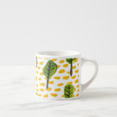 うぶな人グリーンブラックツリーパターン エスプレッソカップ (右)