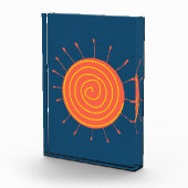 うぶな人サンダークブルー背景 フォトブロック (右)