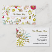 うぶな人花模様 名刺 (正面/裏面)