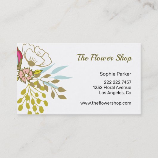 うぶな人花模様 名刺 (裏面)