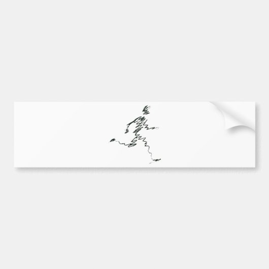 うぶな人 バンパーステッカー (正面)