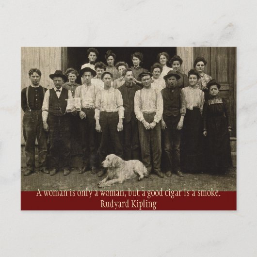 うまい葉巻は煙だ ポストカード (正面)