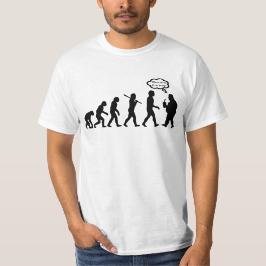 うまくいかない進化 Tシャツ (正面)
