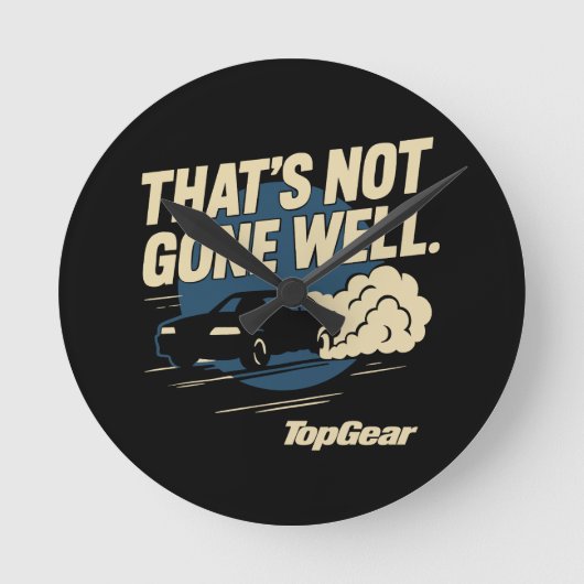 うまくいかなかったTop Gear ラウンド壁時計 (正面)