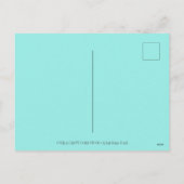 うめき声で月の男の上を牛カラフルが シーズンポストカード (裏面)