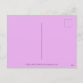 うめき声で月の男の上を牛カラフルが シーズンポストカード (裏面)