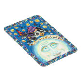 うめき声で月の男の上を牛カラフルが マグネット (右側)